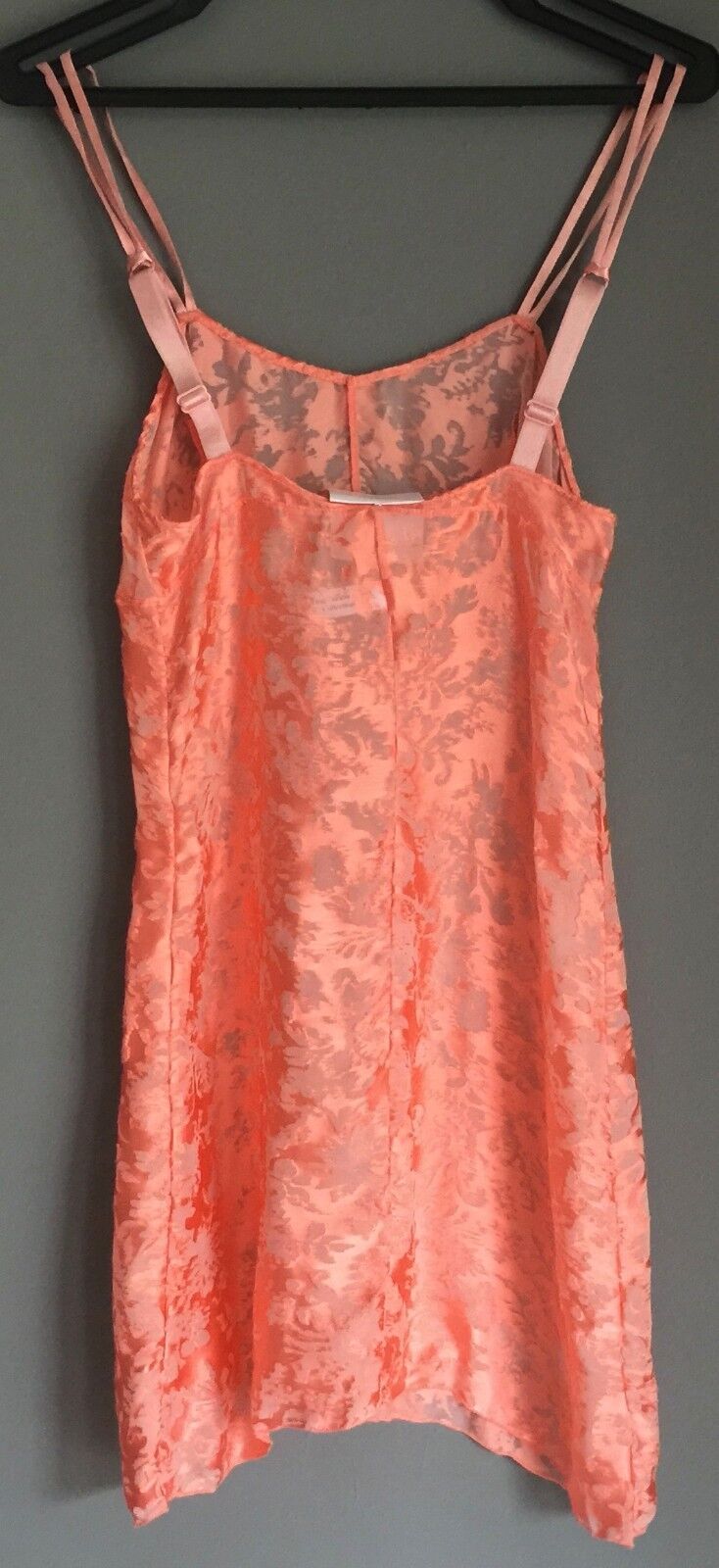 LOUISA BRACQ Paris "Elise" Chemise Size 8 Light Coral Lace French Lingerie NEW