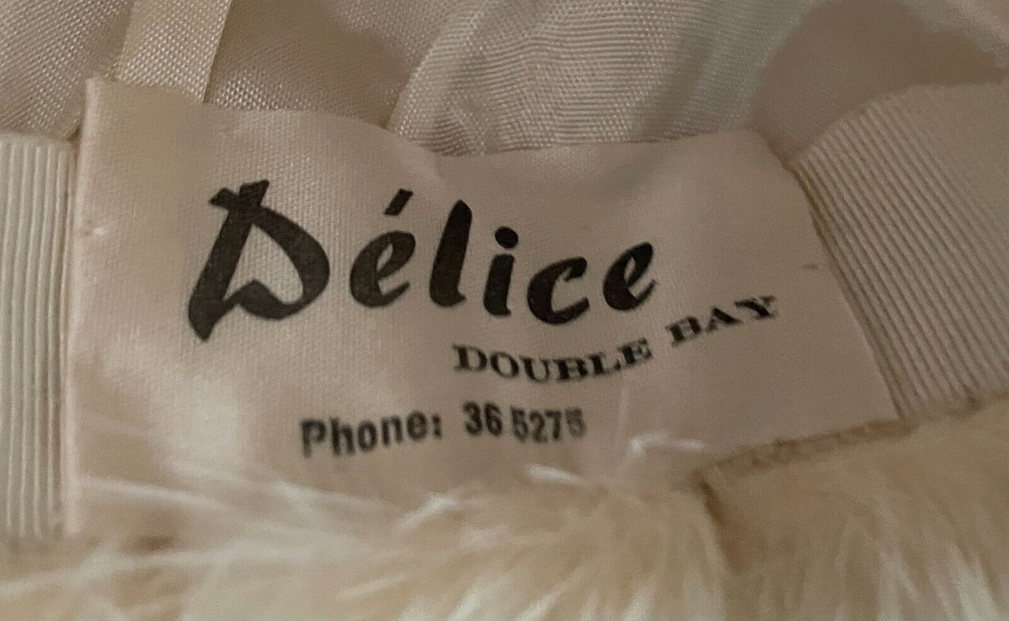 Vintage DELICE DOUBLE BAY Cream Fur Hat One Size Australia Winter Cap HandMade