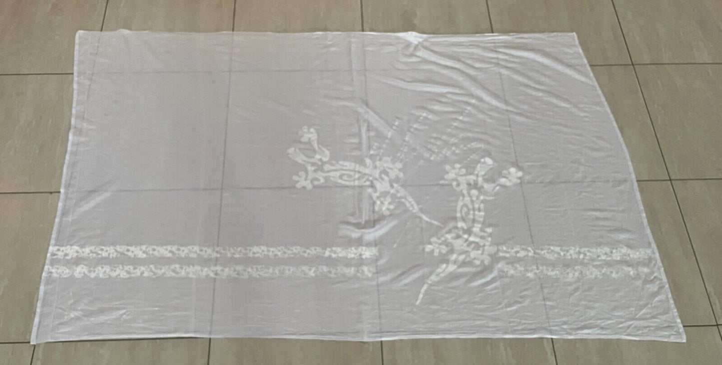 SARONG Scarf Abstract Print White Cotton Fabric To Fit Sizes 8  12 Stunning NEW