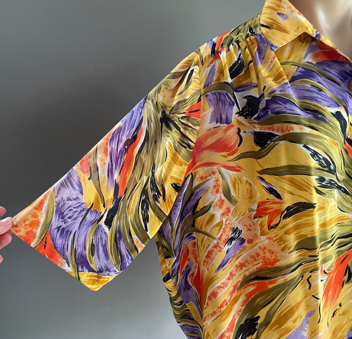 EXCEPTIONAL Top Multicoloured Floral Print Button Front Blouse Plus Size 20