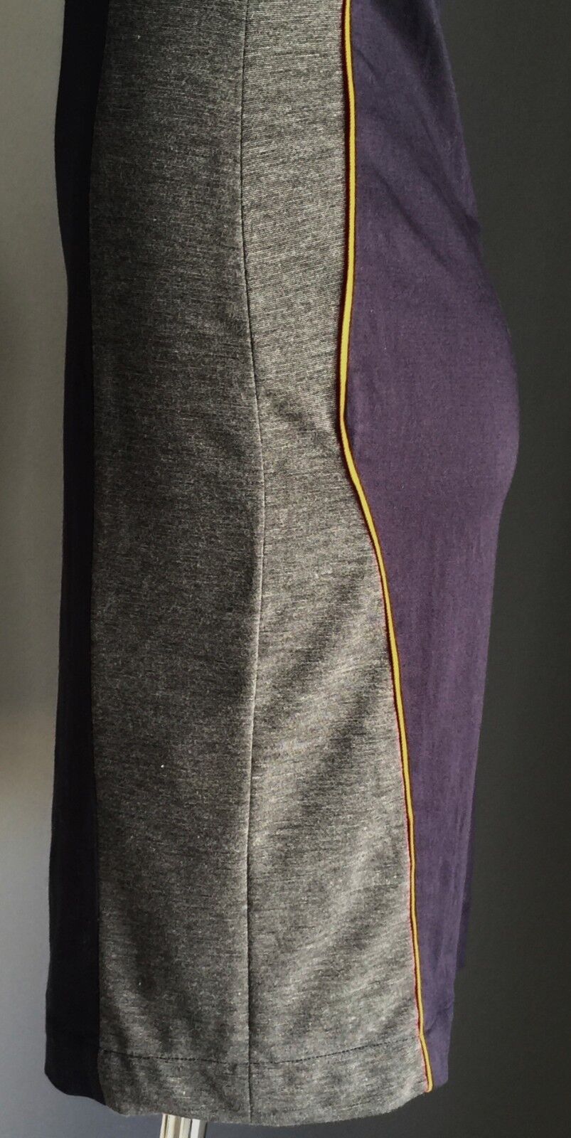 OXFORD WOMAN Pencil Dress Navy & Grey Cap Sleeve Stretch Size 10 Stylish NEW