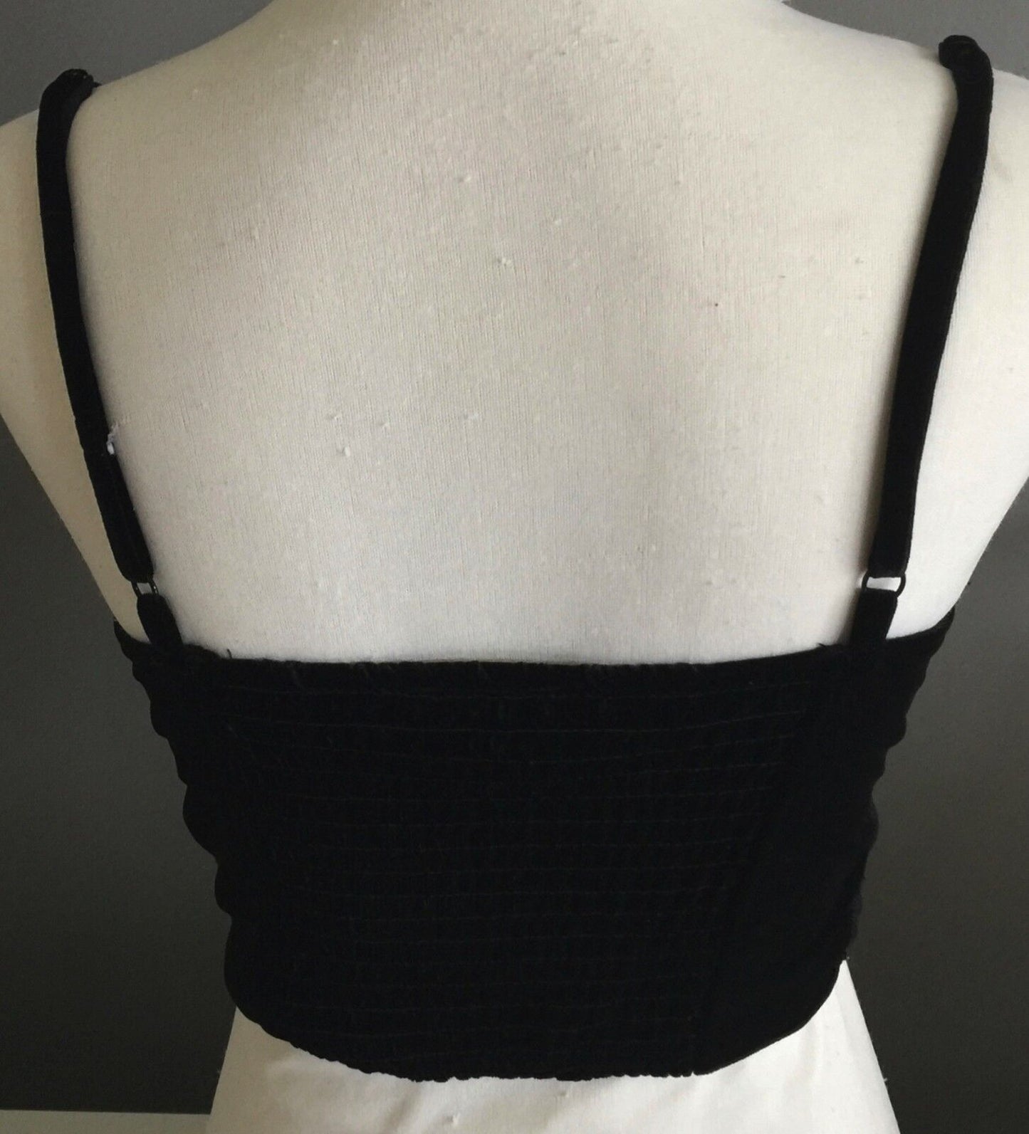 NEON HART Bustier Top Velvet & Lace Velour Corset Style Top Size M 8 NEW