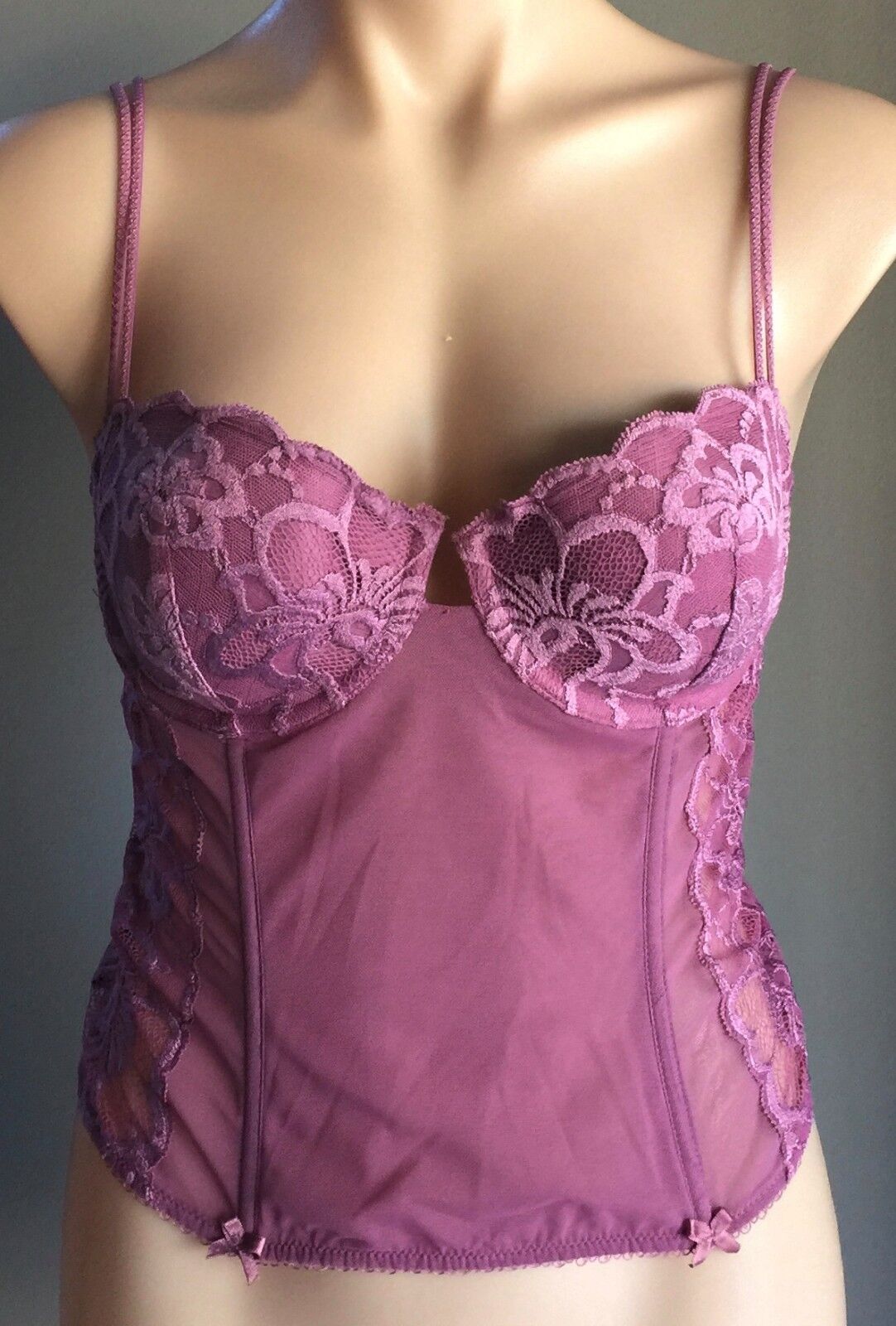 LA SENZA Bustier Dusty Pink Corset  Ladies Size L To Fit 34 D 36 C 38 B NEW