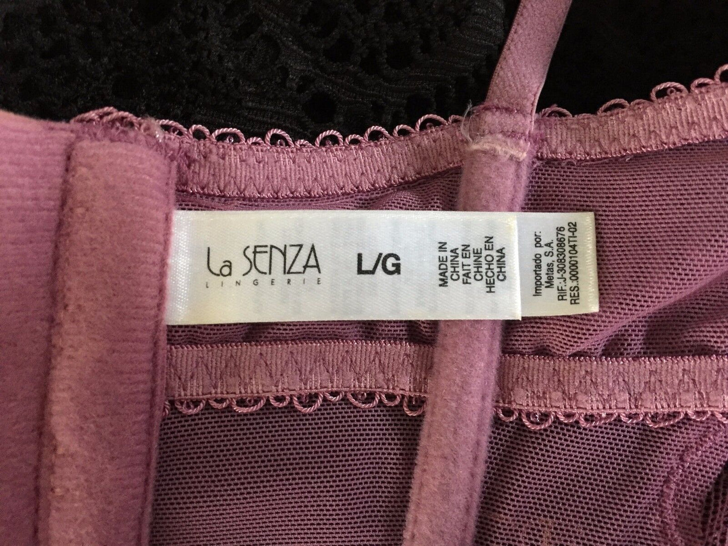 LA SENZA Bustier Dusty Pink Corset  Ladies Size L To Fit 34 D 36 C 38 B NEW