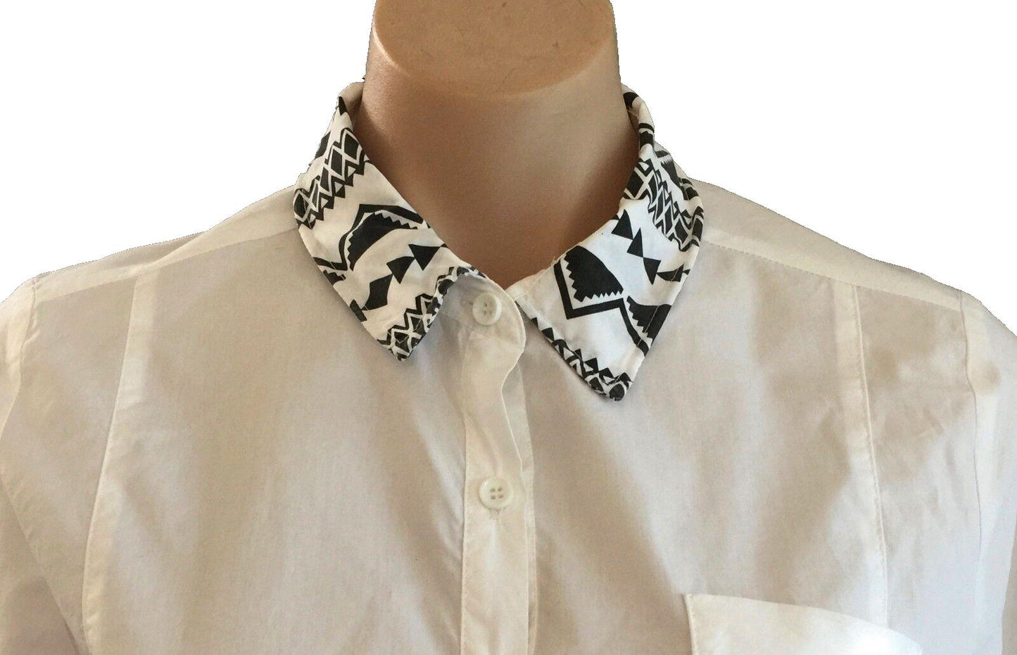 MY WARDROBE Shirt Fitted Button Front White Long Sleeve Top Blouse Size L 12
