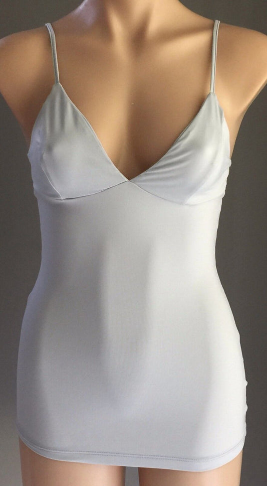 KOOKAI Camisole Top Ice Blue Stretch Sleeveless Singlet Ladies Size 1 AU  10