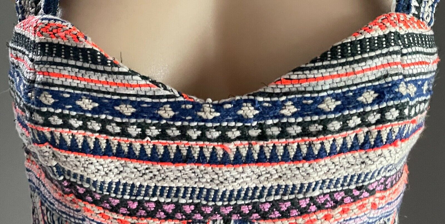KOOKAI "Resort" Thick Crop Top Bustier Size 38 AU 10 MultiColoured & Print NEW