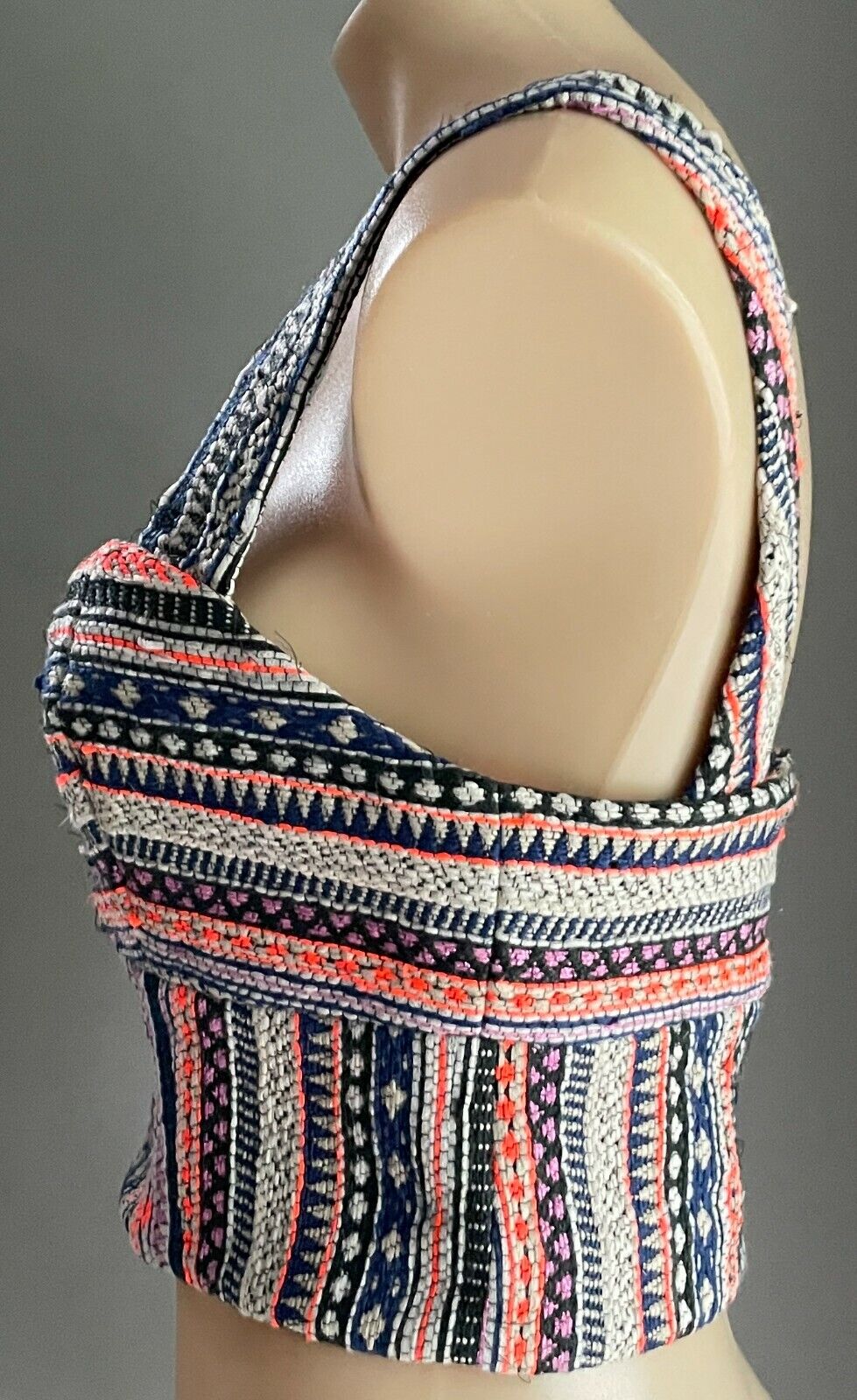 KOOKAI "Resort" Thick Crop Top Bustier Size 38 AU 10 MultiColoured & Print NEW
