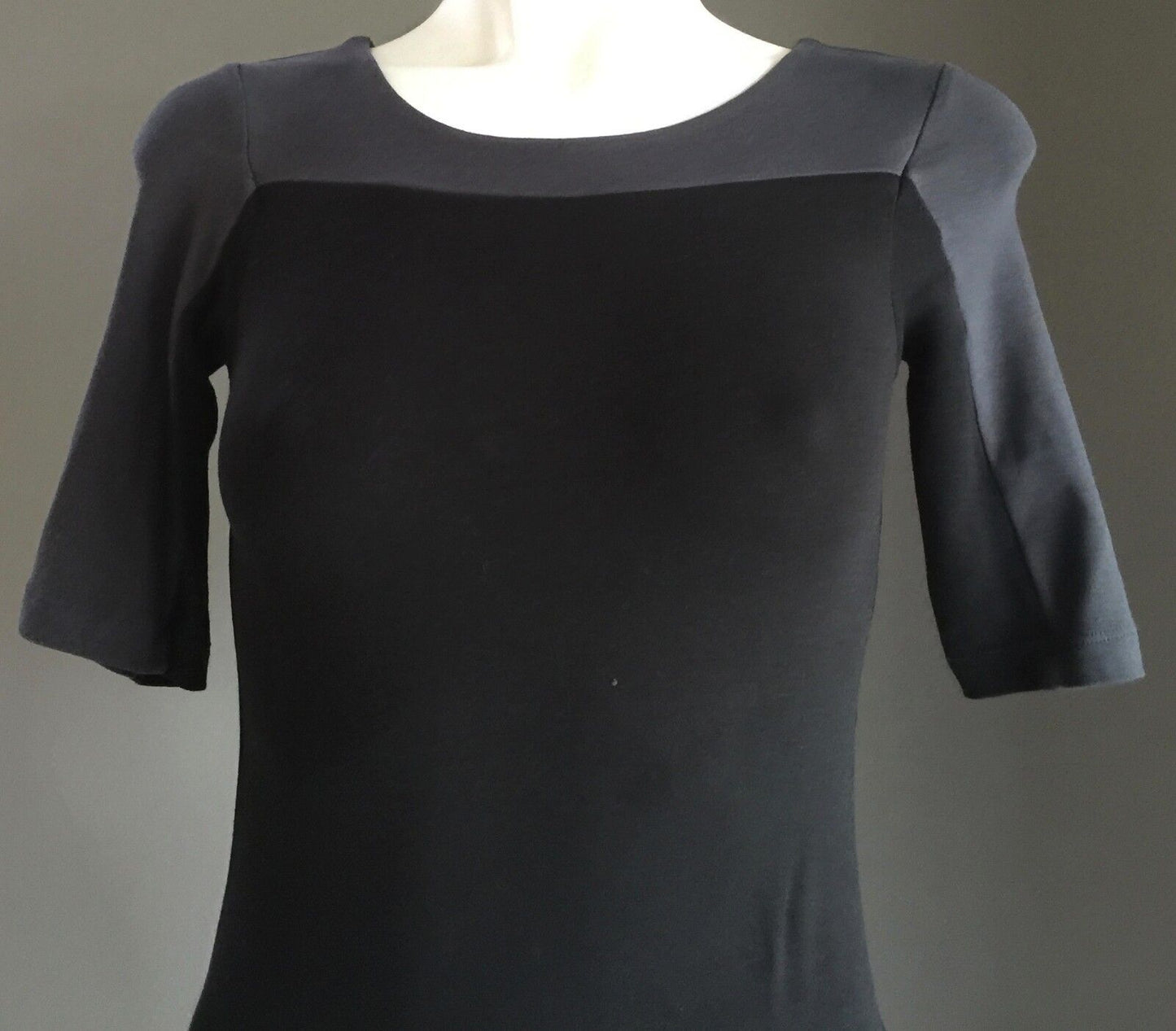 KOOKAI Bodycon Dress Grey & Black Stretch Ladies Size 1 AU 8 Stunning