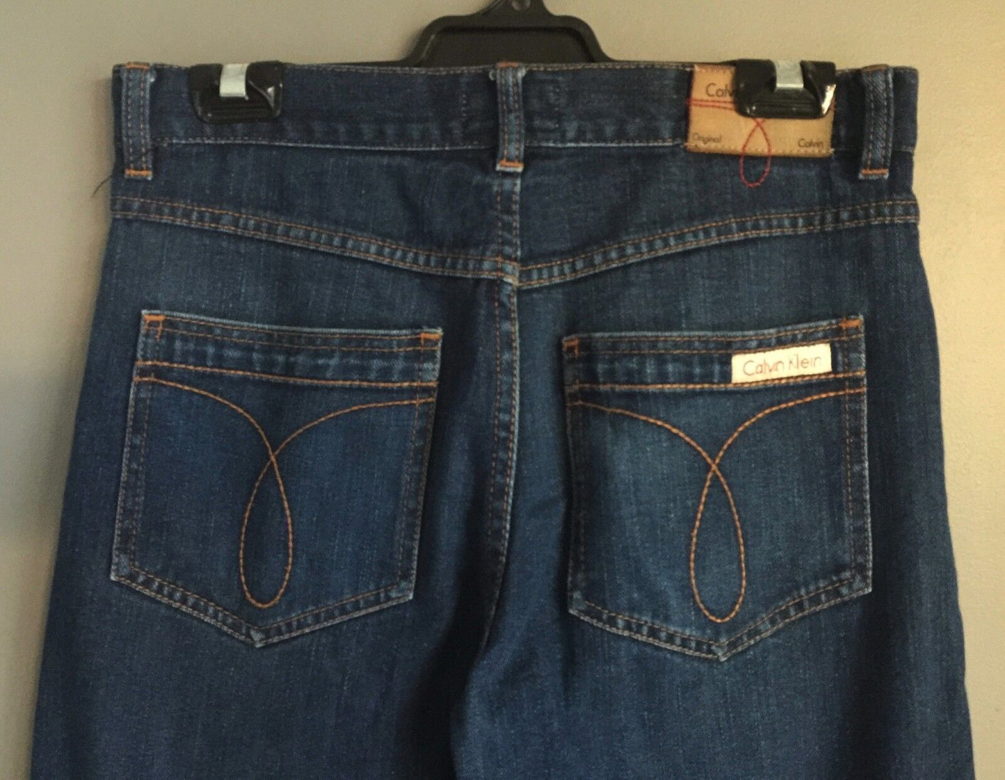 CALVIN KLEIN Jeans Blue Denim Straight Leg Ladies Size W 28 L 34 CMA082-D17-01-4