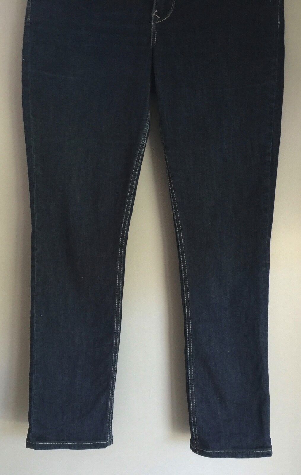 JEANSWEST "Tummy Trimmer" Size 14 Jeans  Slim Straight Dark Blue Denim Ladies