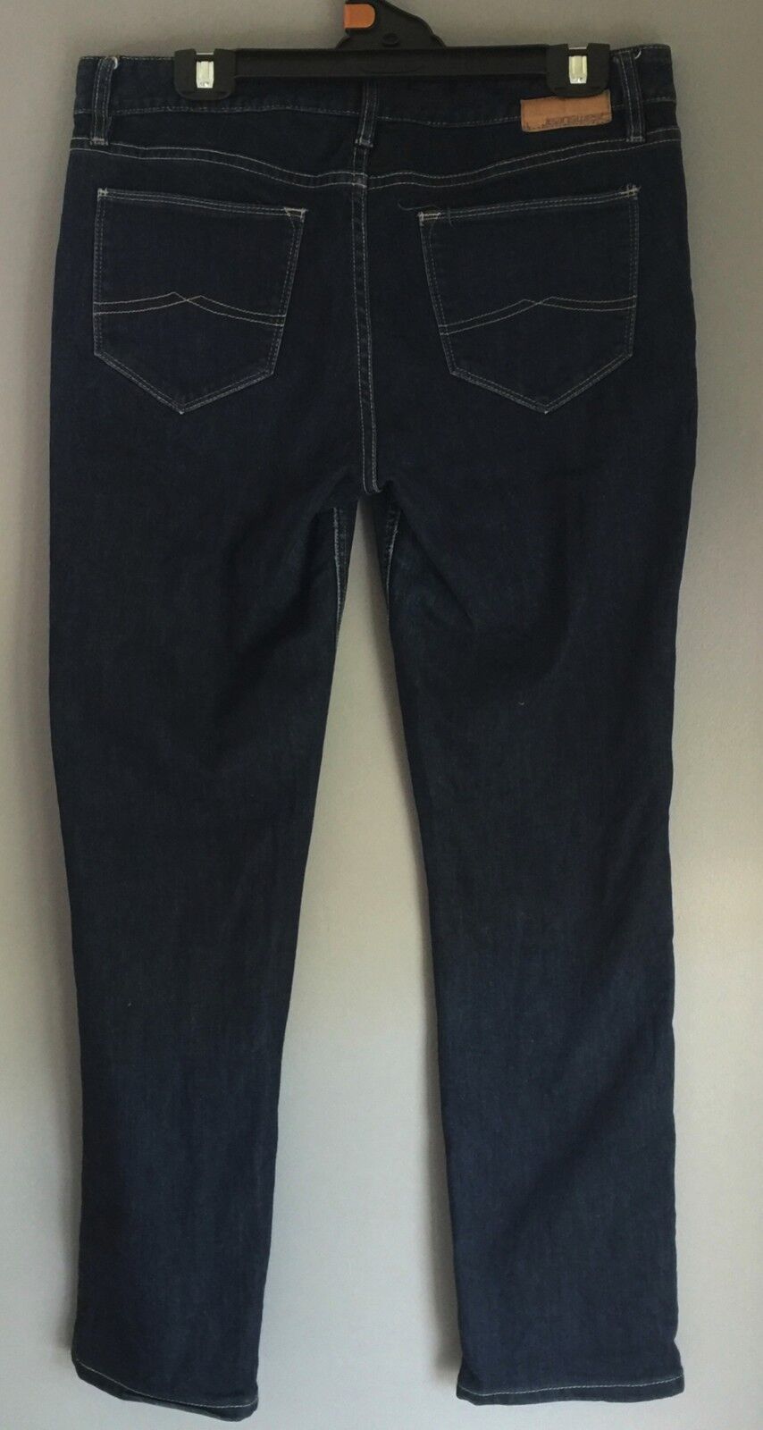 JEANSWEST "Tummy Trimmer" Size 14 Jeans  Slim Straight Dark Blue Denim Ladies