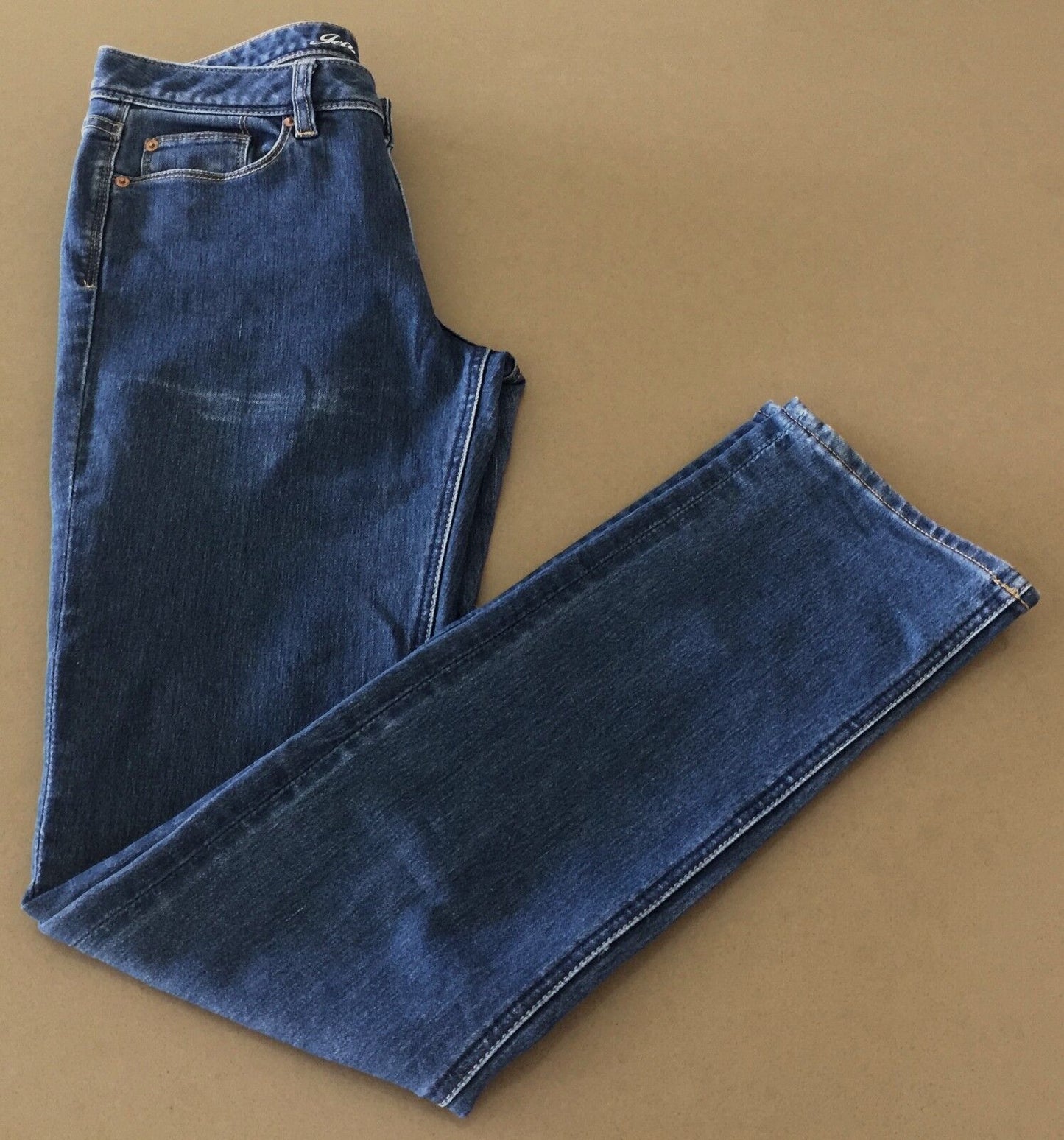 JEANSWEST Size 10 Jeans  Blue Denim Slim Straight Leg Hipster Mid Rise Ladies