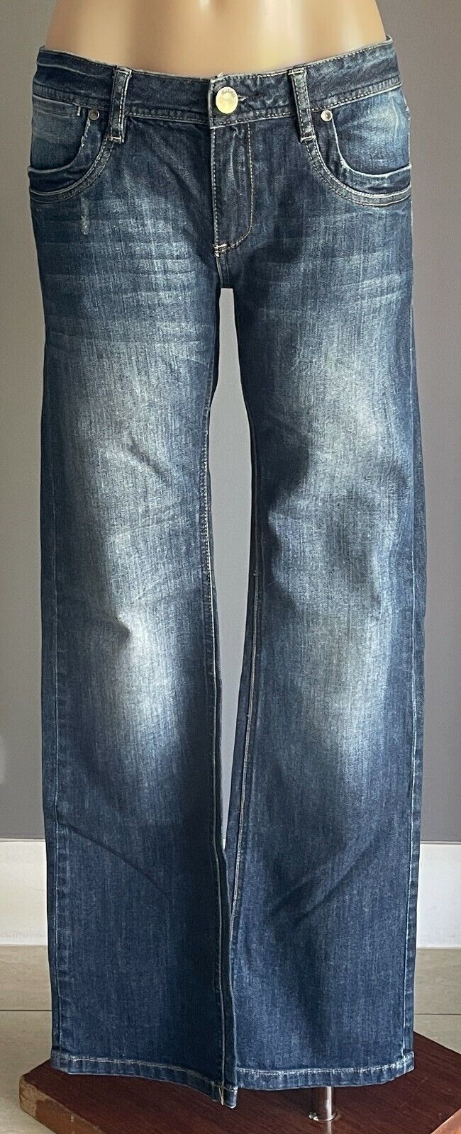 JEANSWEST Denim Jeans Blue Slim Bootcut Mid Rise Ladies Size 13