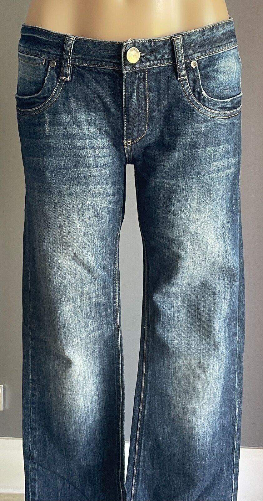 JEANSWEST Denim Jeans Blue Slim Bootcut Mid Rise Ladies Size 13