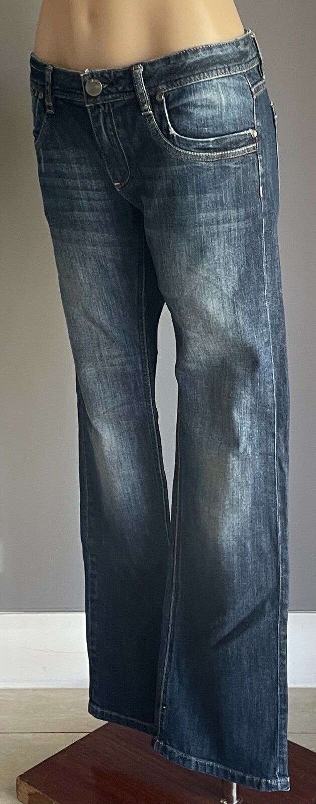 JEANSWEST Denim Jeans Blue Slim Bootcut Mid Rise Ladies Size 13