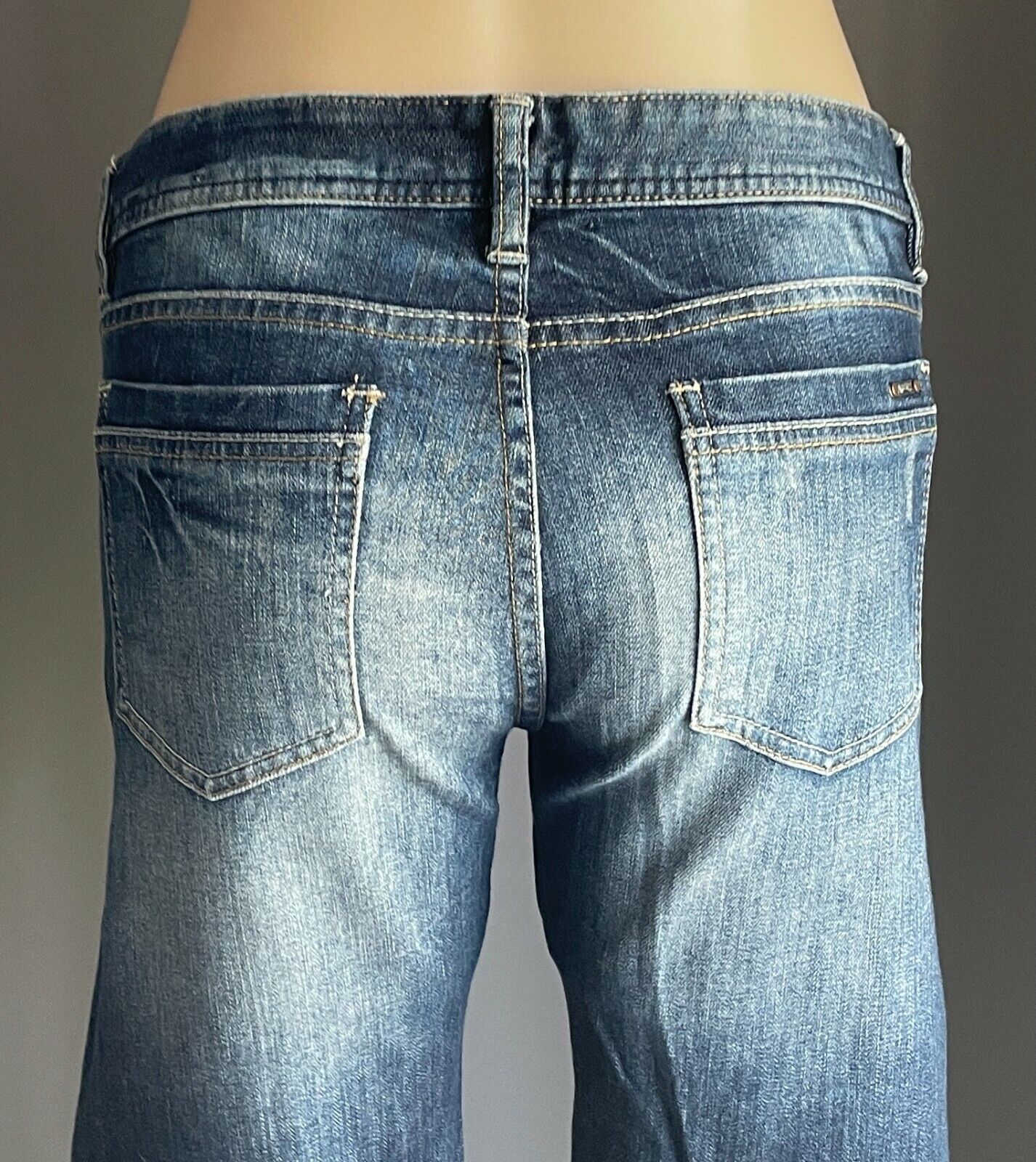 JEANSWEST Denim Jeans Blue Slim Bootcut Mid Rise Ladies Size 13