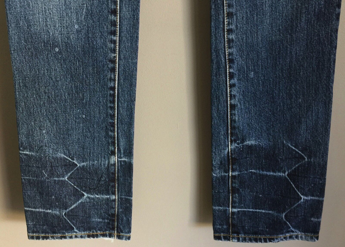 LEE "Lo Ryder Straight" Jeans Distressed Blue Denim Ladies Size 7 EUC