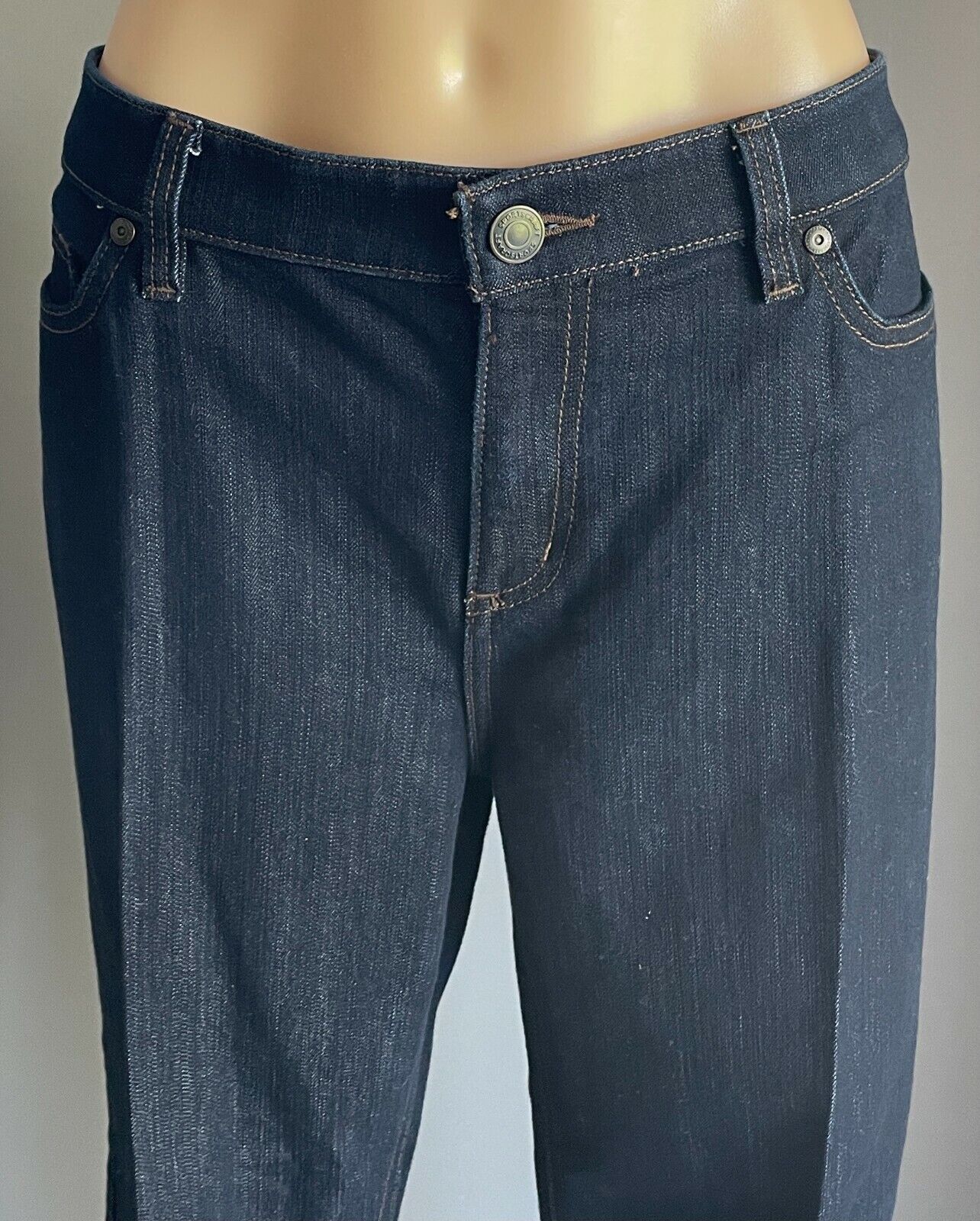 SPORTSCRAFT  "Simone Straight Leg" Size 16 Jeans Dark Blue Denim