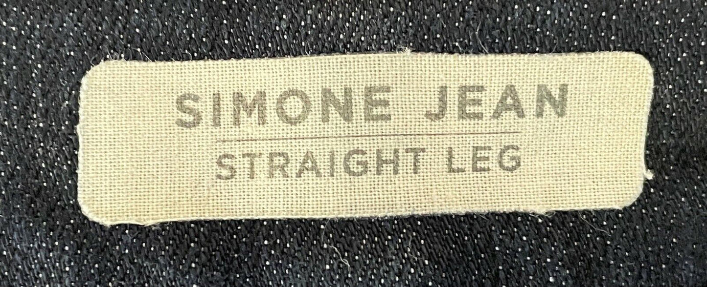 SPORTSCRAFT  "Simone Straight Leg" Size 16 Jeans Dark Blue Denim
