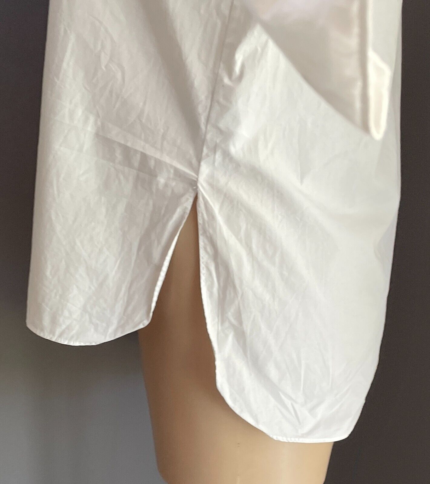 BARDOT Top White Off The Shoulder 3/4 Bell Sleeve with Tie Cotton Blouse Size 10