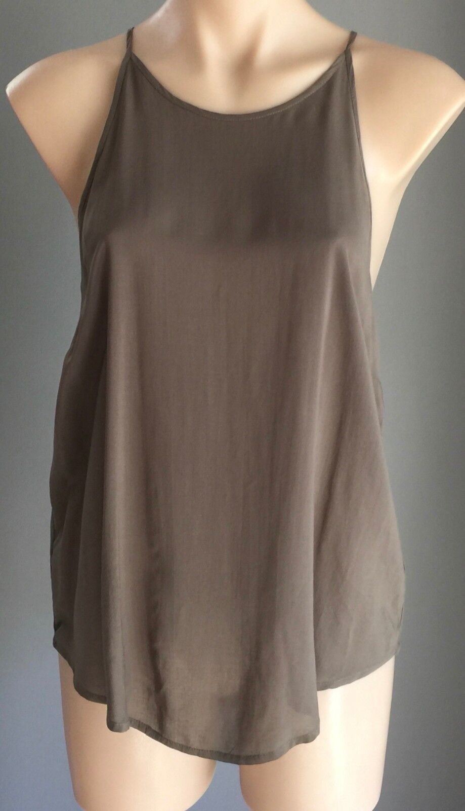 BARDOT  Tank Top Khaki Green SleevelessSmart Casual Singlet Size 12 Gorgeous