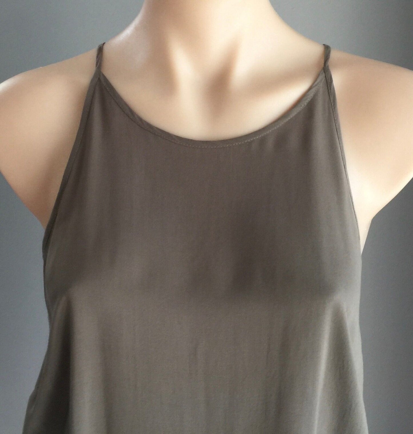 BARDOT  Tank Top Khaki Green SleevelessSmart Casual Singlet Size 12 Gorgeous