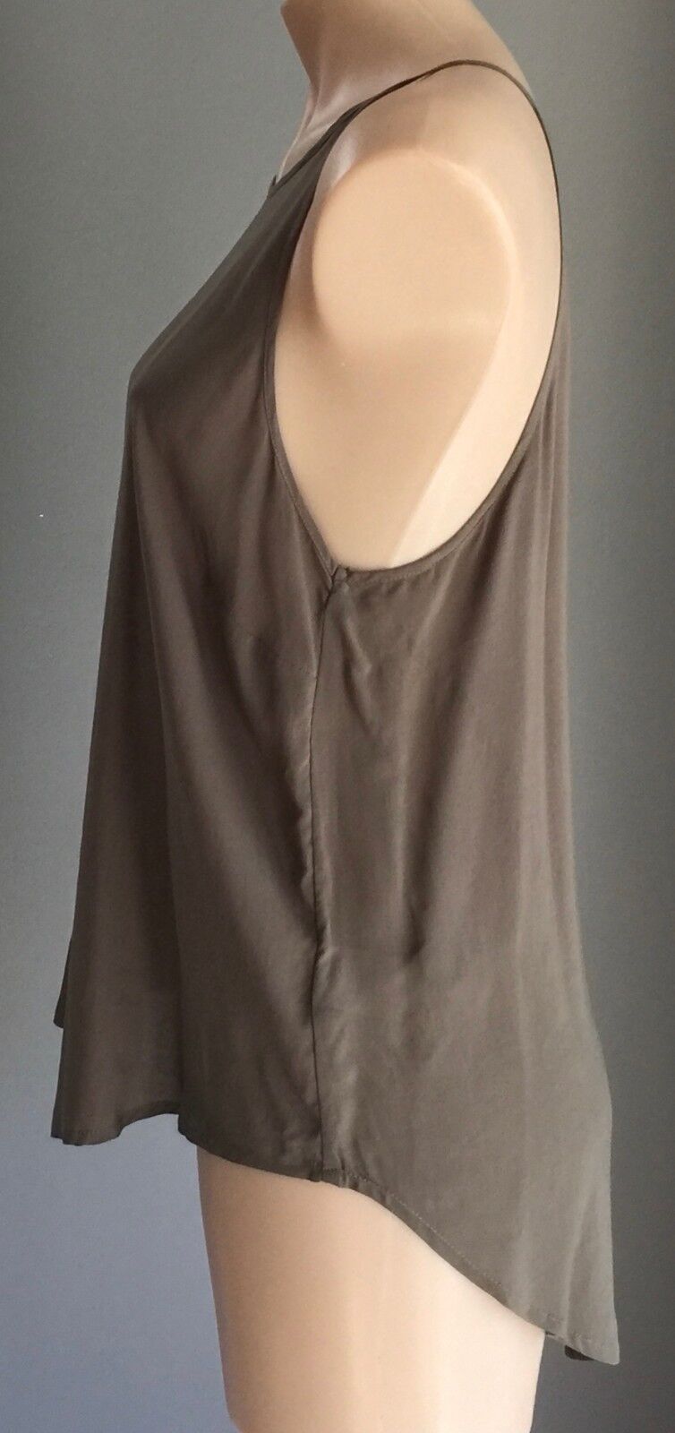 BARDOT  Tank Top Khaki Green SleevelessSmart Casual Singlet Size 12 Gorgeous