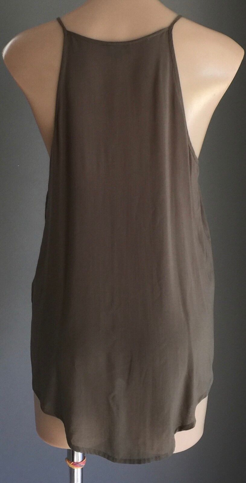 BARDOT  Tank Top Khaki Green SleevelessSmart Casual Singlet Size 12 Gorgeous