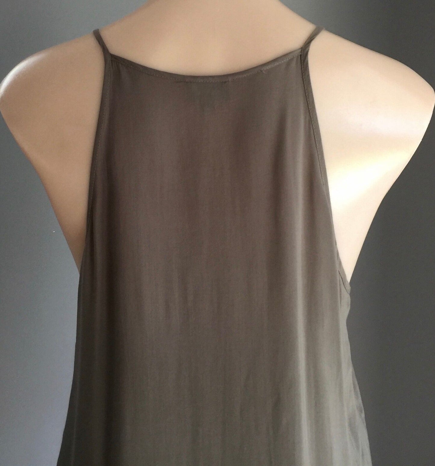BARDOT  Tank Top Khaki Green SleevelessSmart Casual Singlet Size 12 Gorgeous