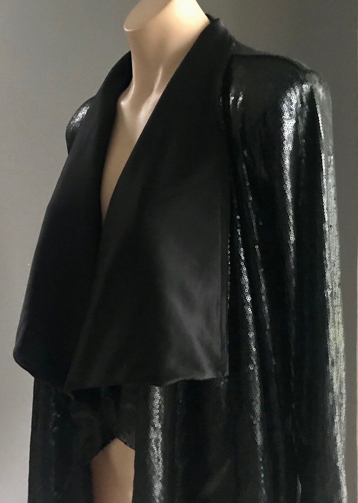 BARDOT Waterfall Jacket Black Sequin Ladies  Size 12 Formal or Smart Casual NEW