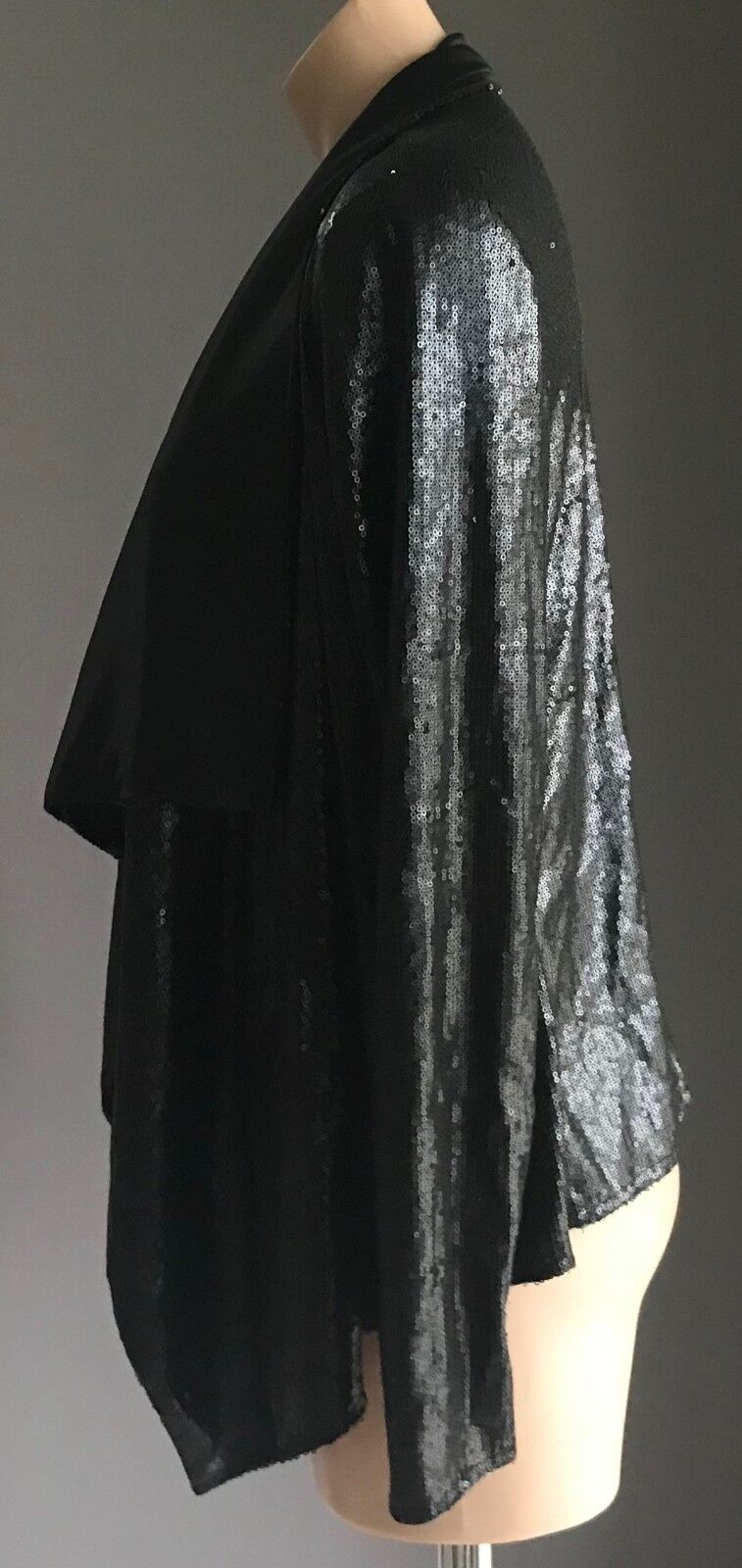 BARDOT Waterfall Jacket Black Sequin Ladies  Size 12 Formal or Smart Casual NEW