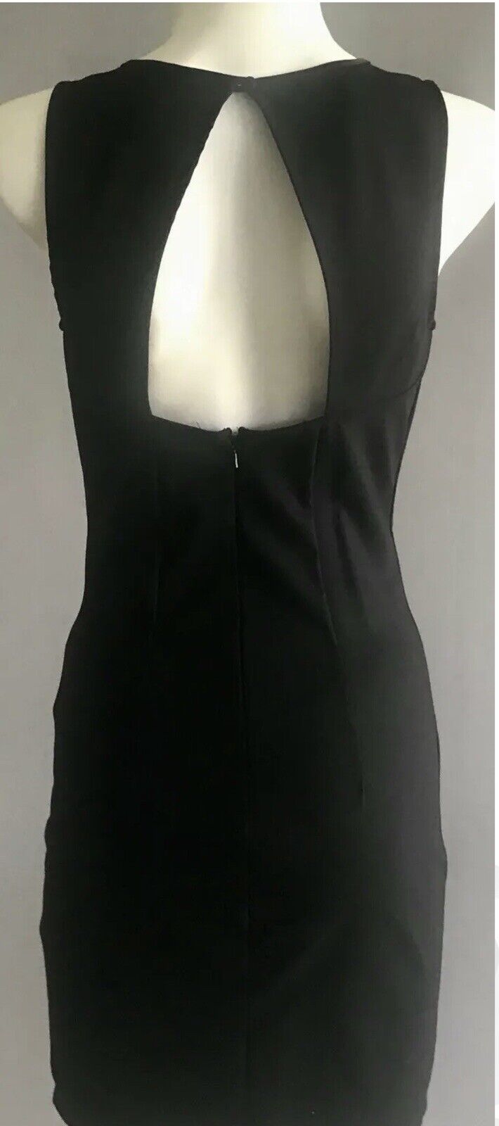 BARDOT Dress Sheath Black Sleeveless w Black & Gold Sequin Trim Ladies Sz 8 NEW