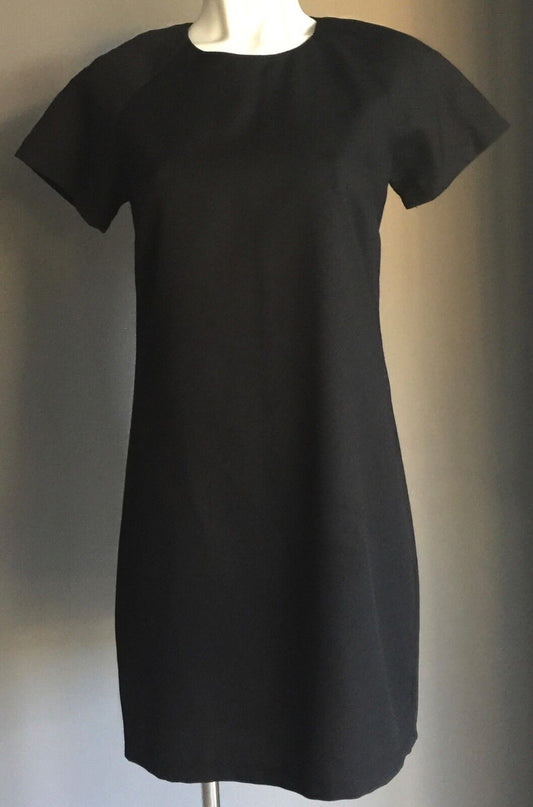 PAPER SCISSORS Dress Black Short Sleeve Sheath LBD Ladies Size 8 NEW