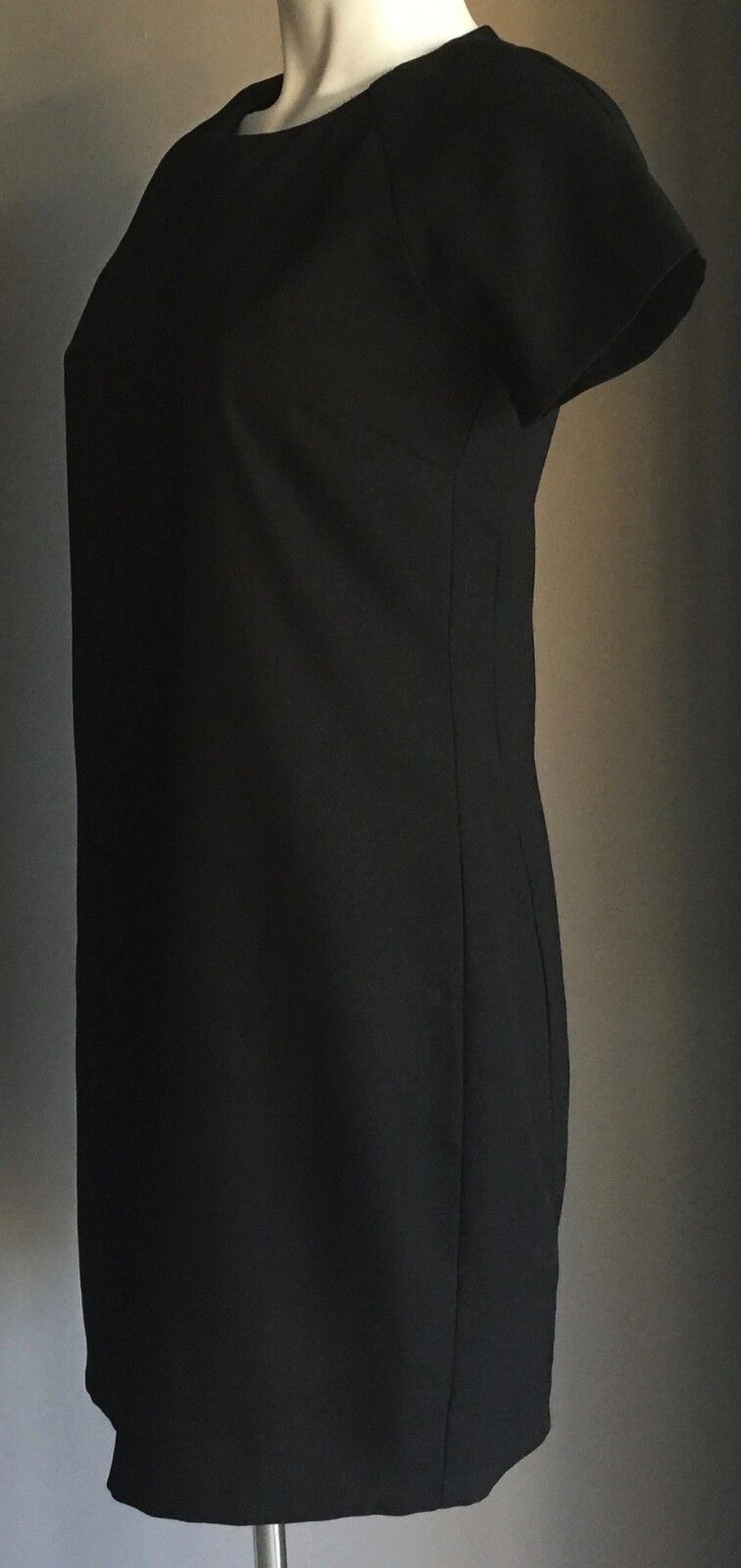 PAPER SCISSORS Dress Black Short Sleeve Sheath LBD Ladies Size 8 NEW