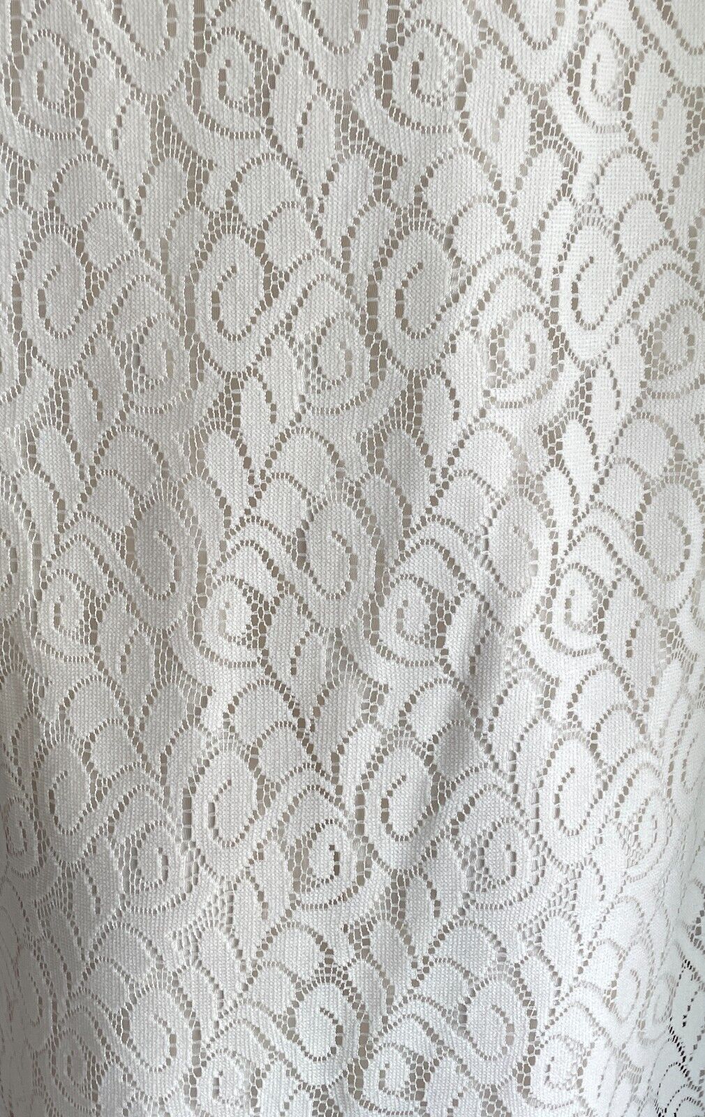 CROSSROADS Rio Festival Knit Top 4 LongLine Lace Cream Sleeveless Size 16 NEW