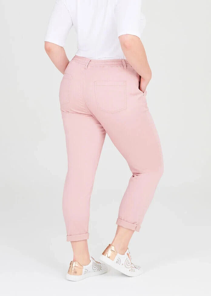 VIRTUELLE Pants Dusty Pink Relaxed Jogger  Elastic Drawstring Waist Size 20