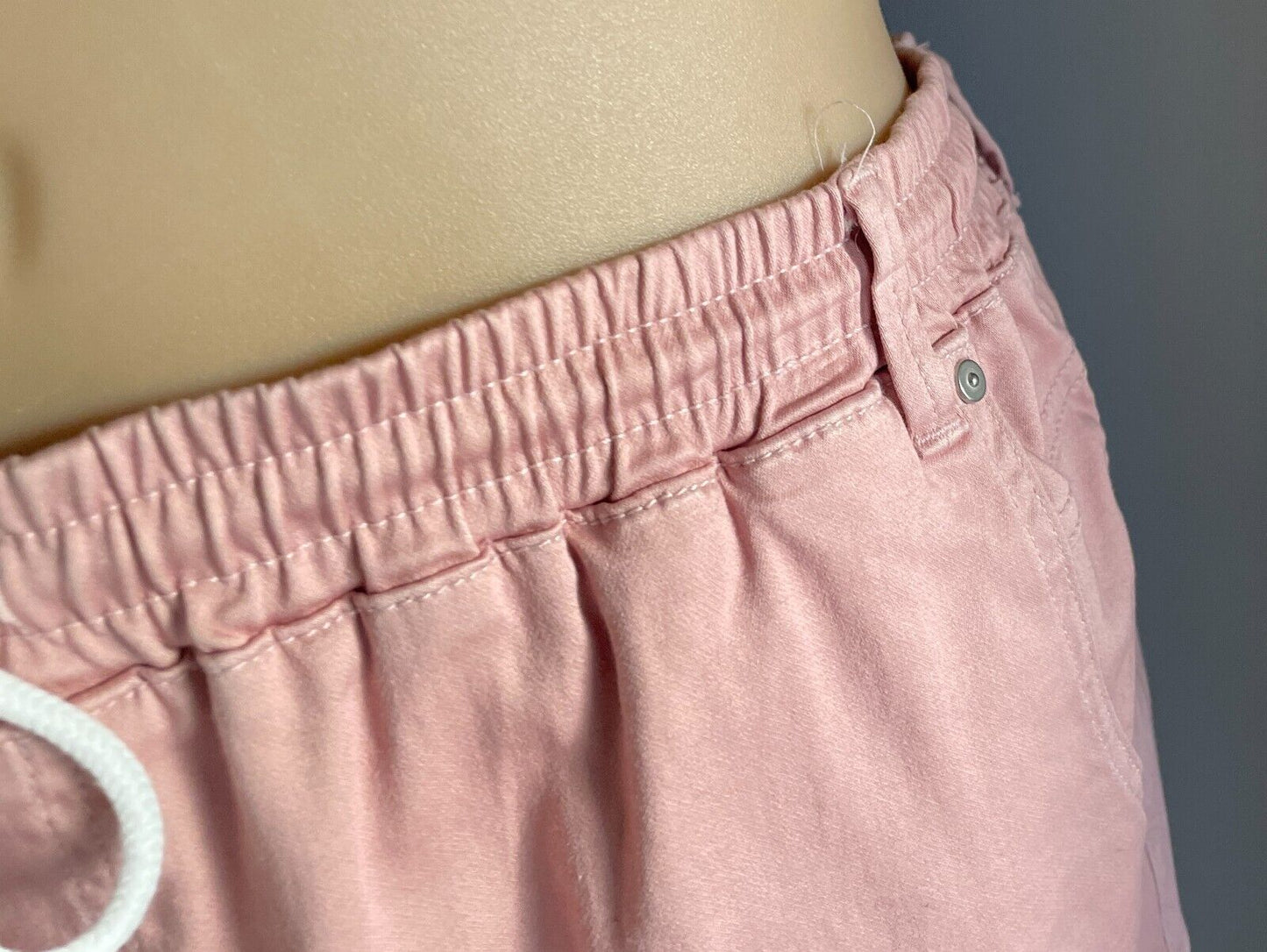 VIRTUELLE Pants Dusty Pink Relaxed Jogger  Elastic Drawstring Waist Size 20