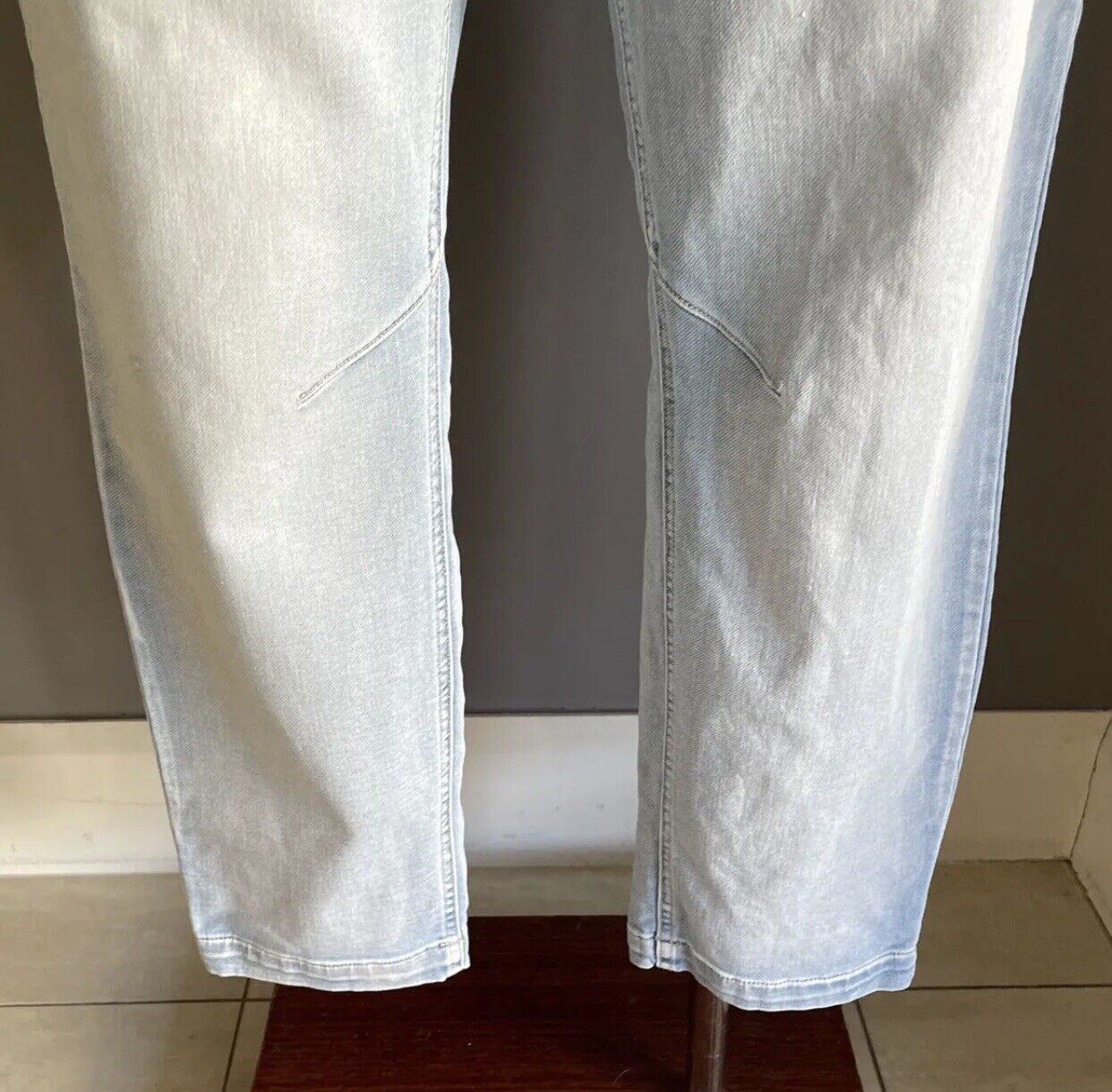 VIRTUELLE TS Joggers Faded Blue Denim Relaxed Fit Elastic Waist Pants Plus Sz 20