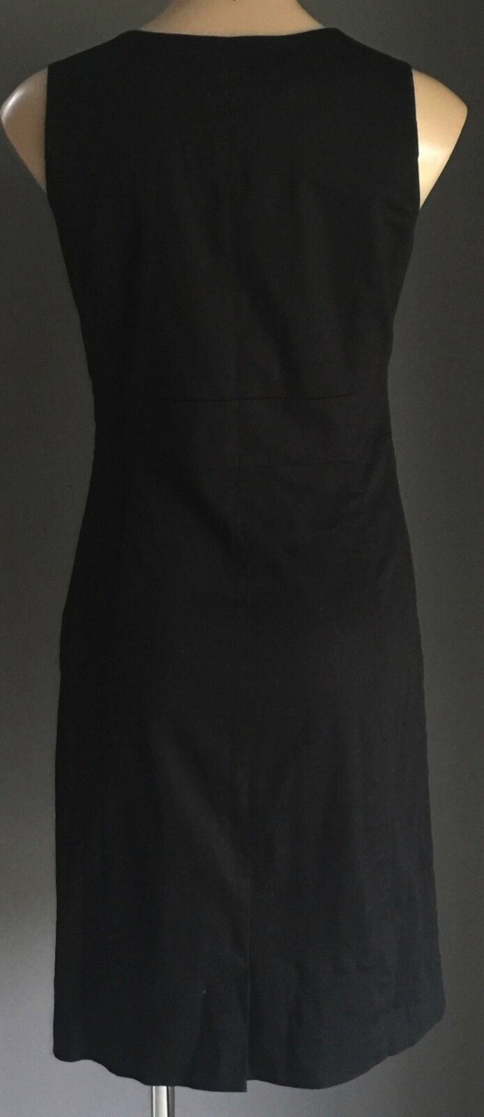 JUMP Black Dress MultiColoured Floral Panel Print  Sleeveless Pencil Size 10 NEW
