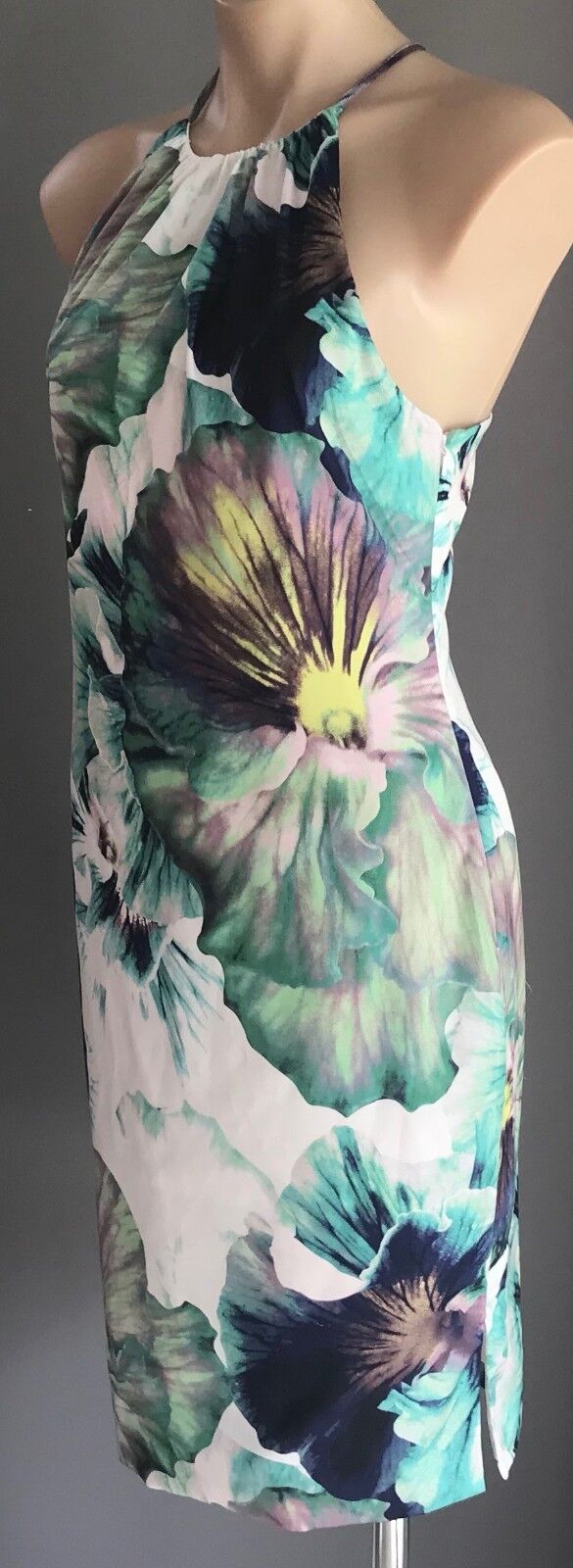 LOVERS WONDERLAND Floral Pencil Dress Sleeveless Y Back Size S 10
