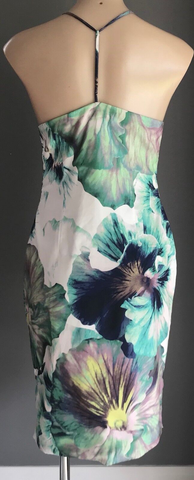LOVERS WONDERLAND Floral Pencil Dress Sleeveless Y Back Size S 10