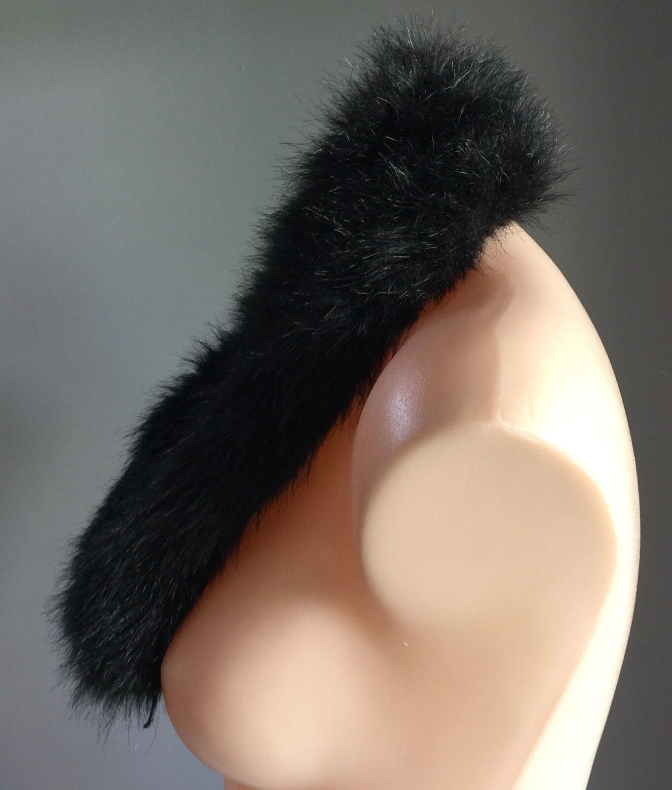 Ladies FAUX FUR BACK COLLAR Vintage Gem