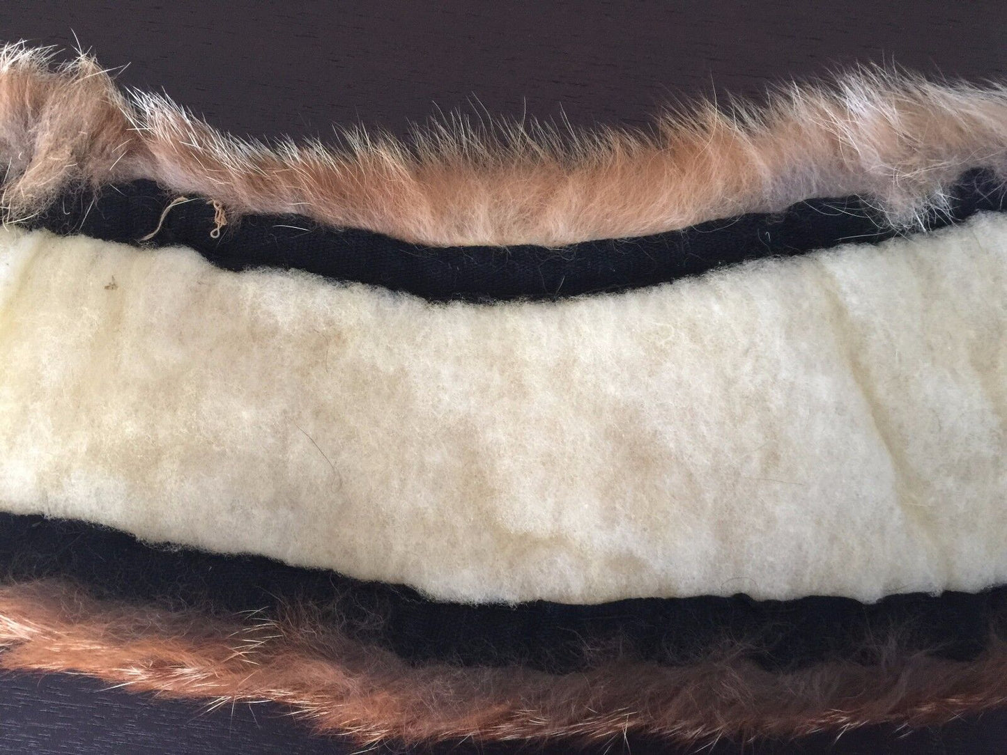 FOX FUR Brown Tones Unique Collar Stole Shrug Vintage
