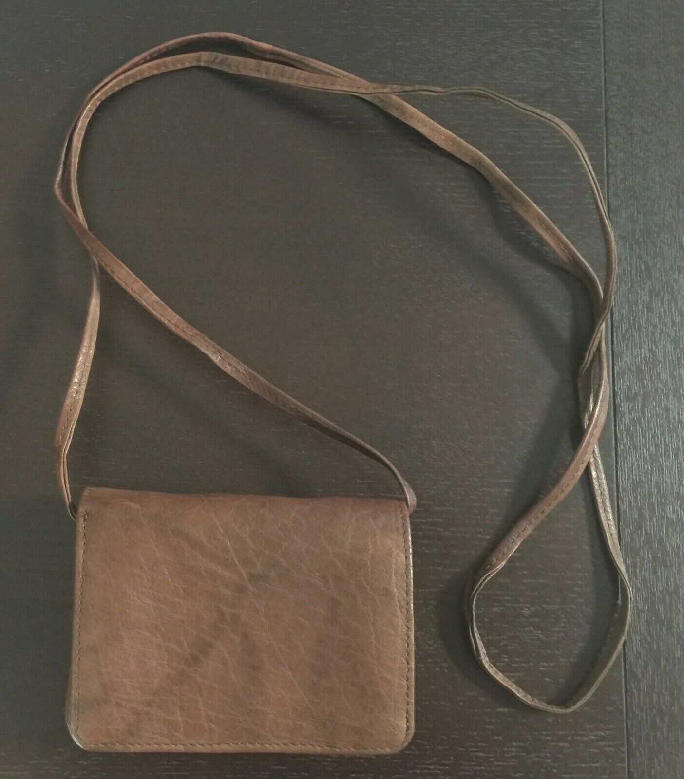 RUST Cross Body Shoulder Bag Tan Grain Leather Wallet Belt Australia