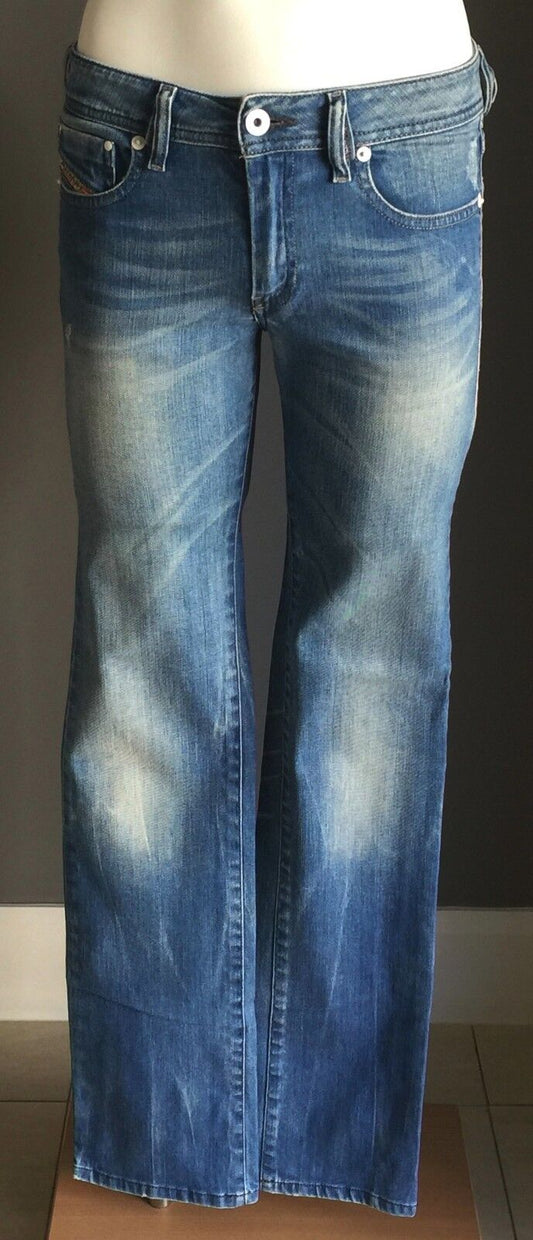 DIESEL "Rohny" Jeans Faded  Denim Straight Leg Ladies Size 28W 32L Fab Retro Gem