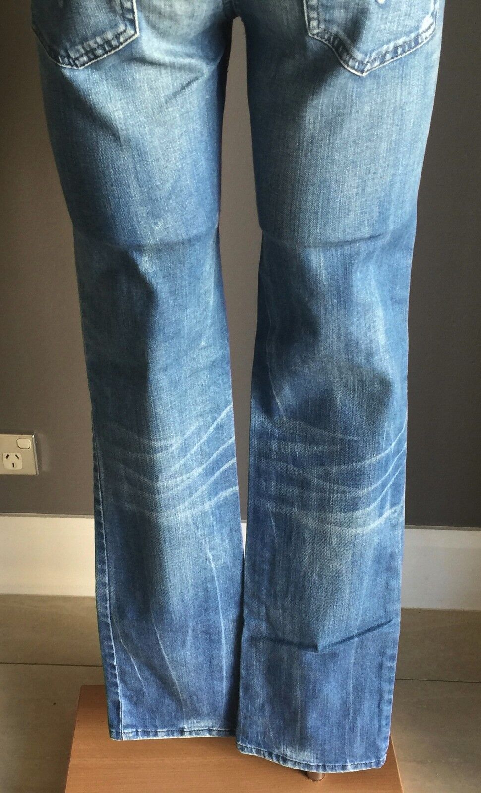 DIESEL "Rohny" Jeans Faded  Denim Straight Leg Ladies Size 28W 32L Fab Retro Gem