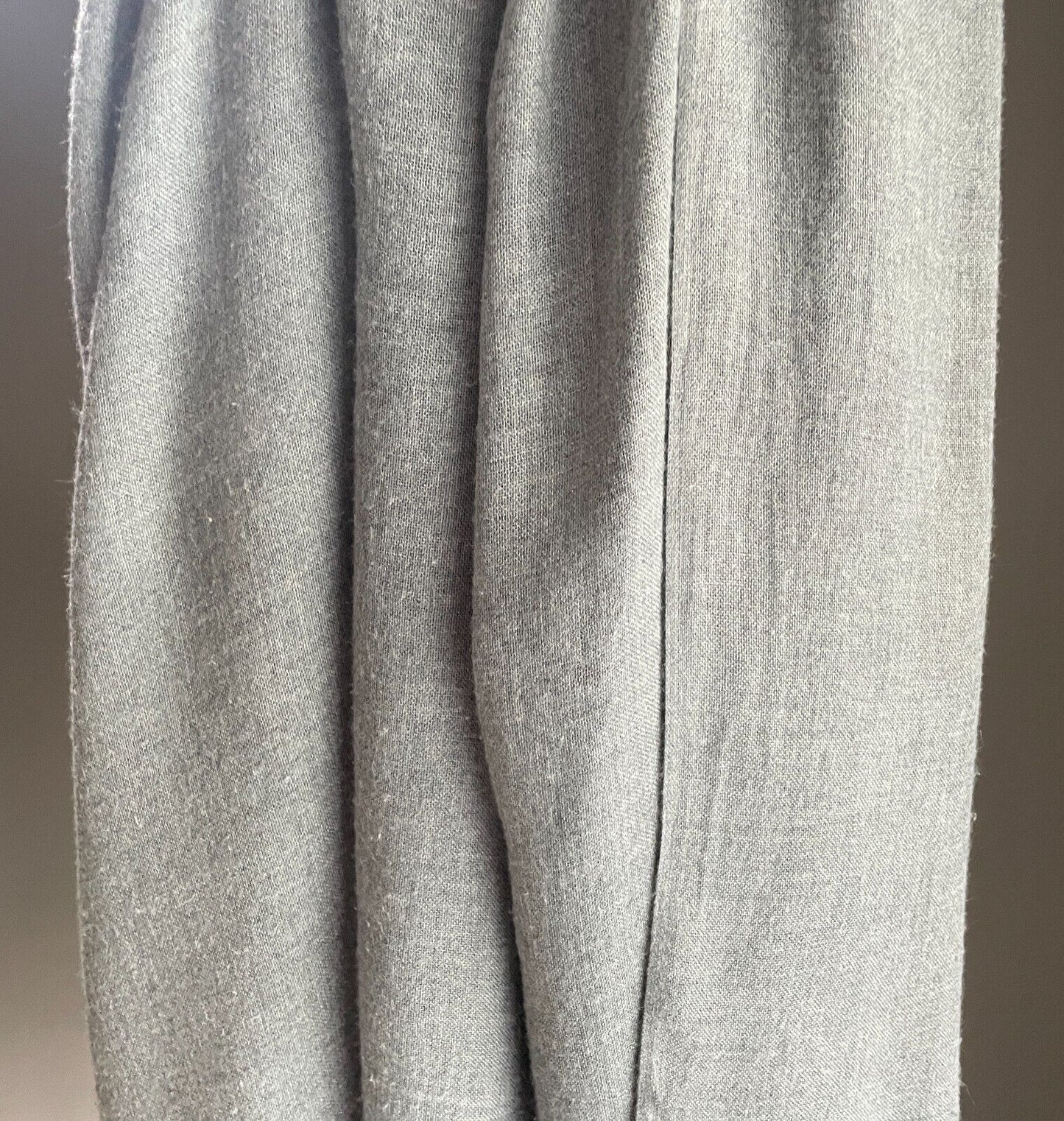 Neck Scarf Light Grey Fringed Wrap Lightweight Fabric Rectangle Wrap Shawl