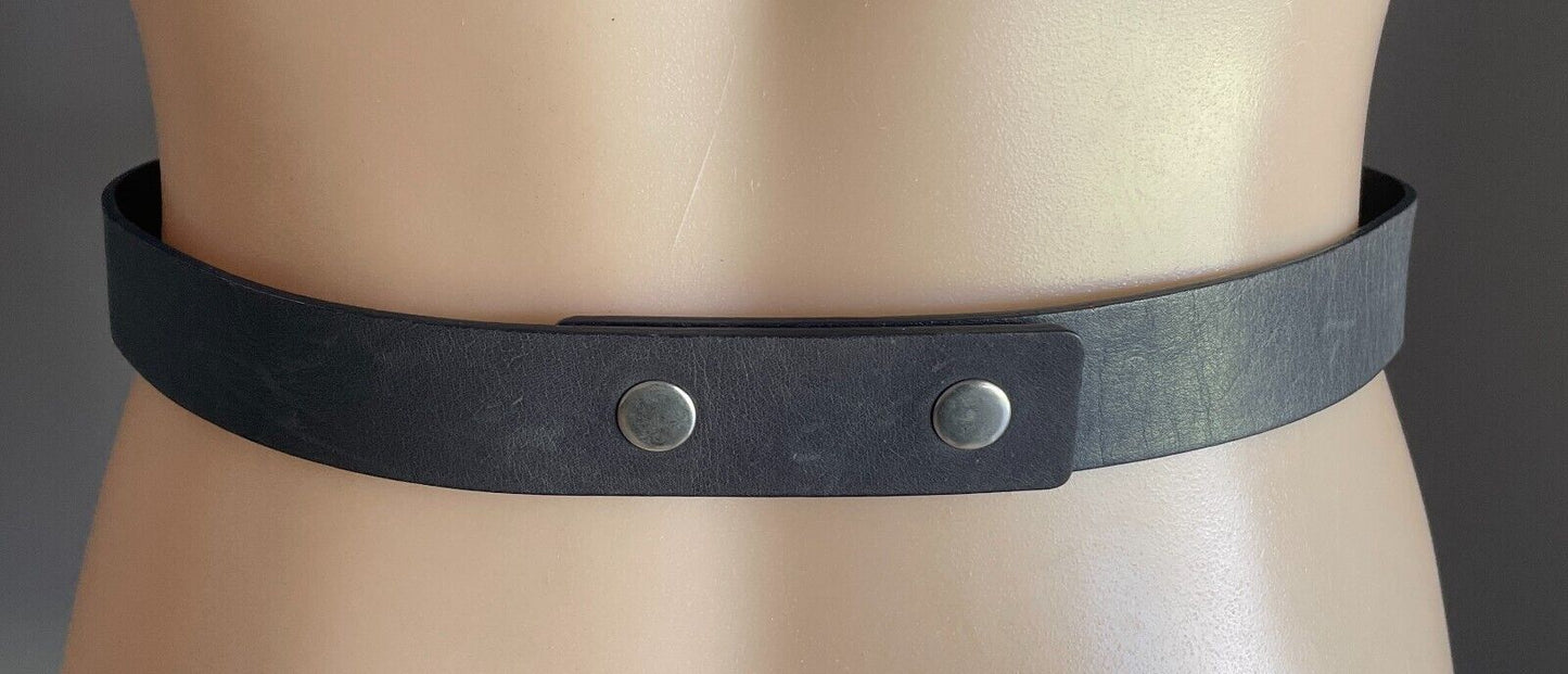 Black Pleather Belt 2.5- 4cm Wide Bow Trim To Fit Waist  72 - 77cm