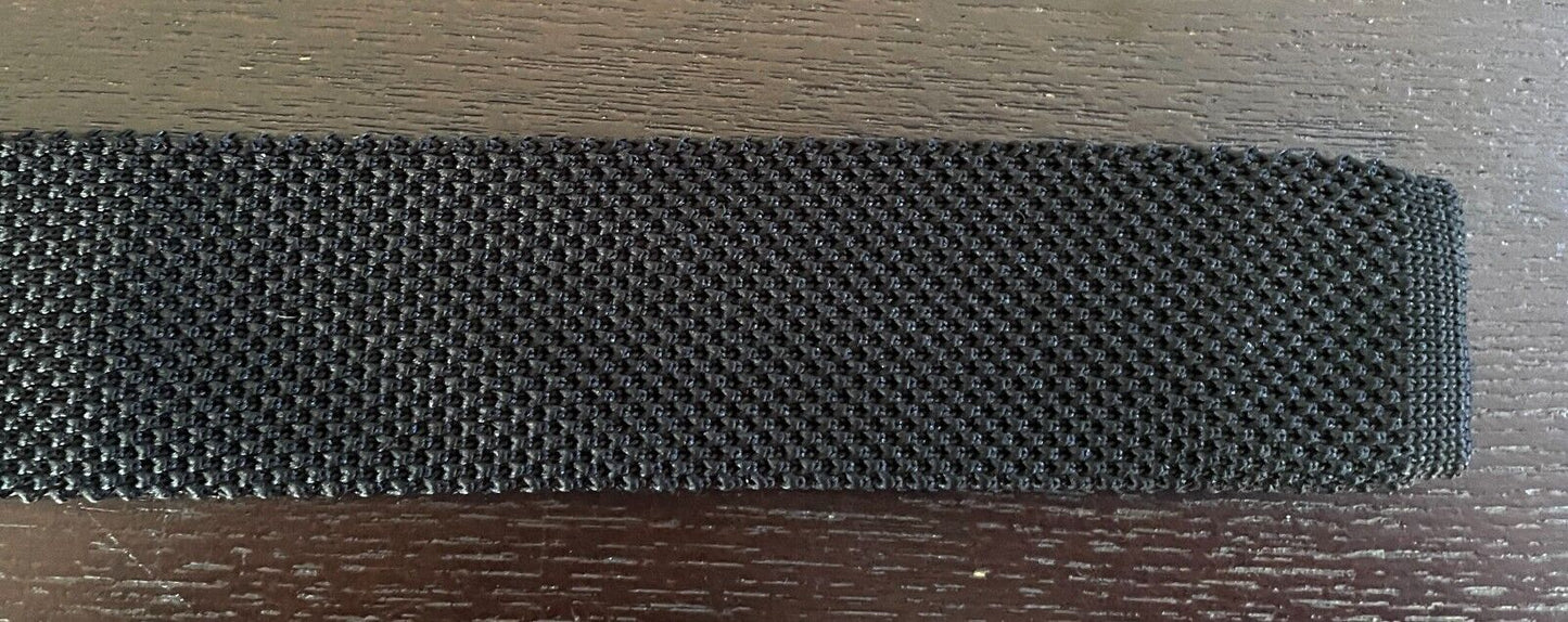 Belt Black Fabric Webbing Waist Tie 3.5cm Wide x 130cm Long